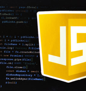 javascript website programming and javascript logo